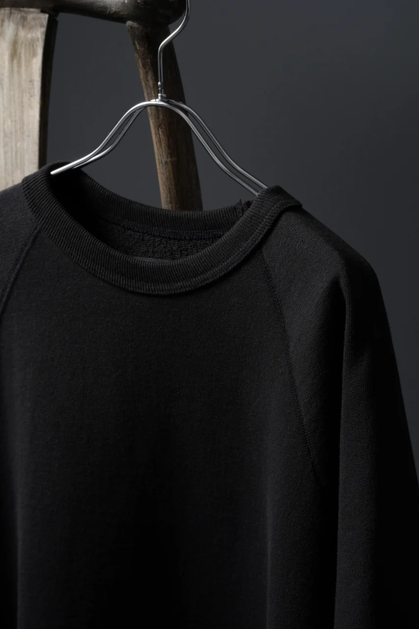 N/07 exclusive RAGLAN SHORT SLEEVE TOPS / US DRY TERRY (BLACK) - Image 18