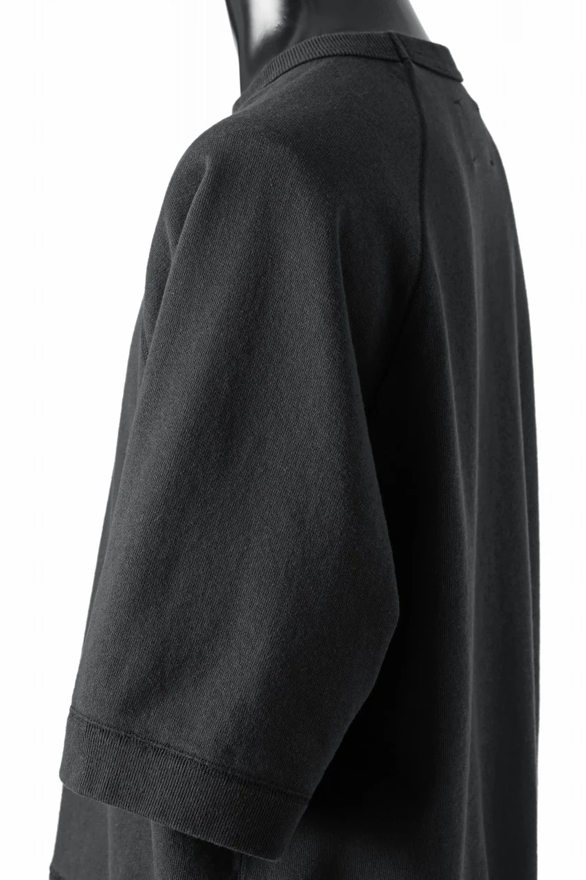 N/07 exclusive RAGLAN SHORT SLEEVE TOPS / US DRY TERRY (BLACK) - Image 16