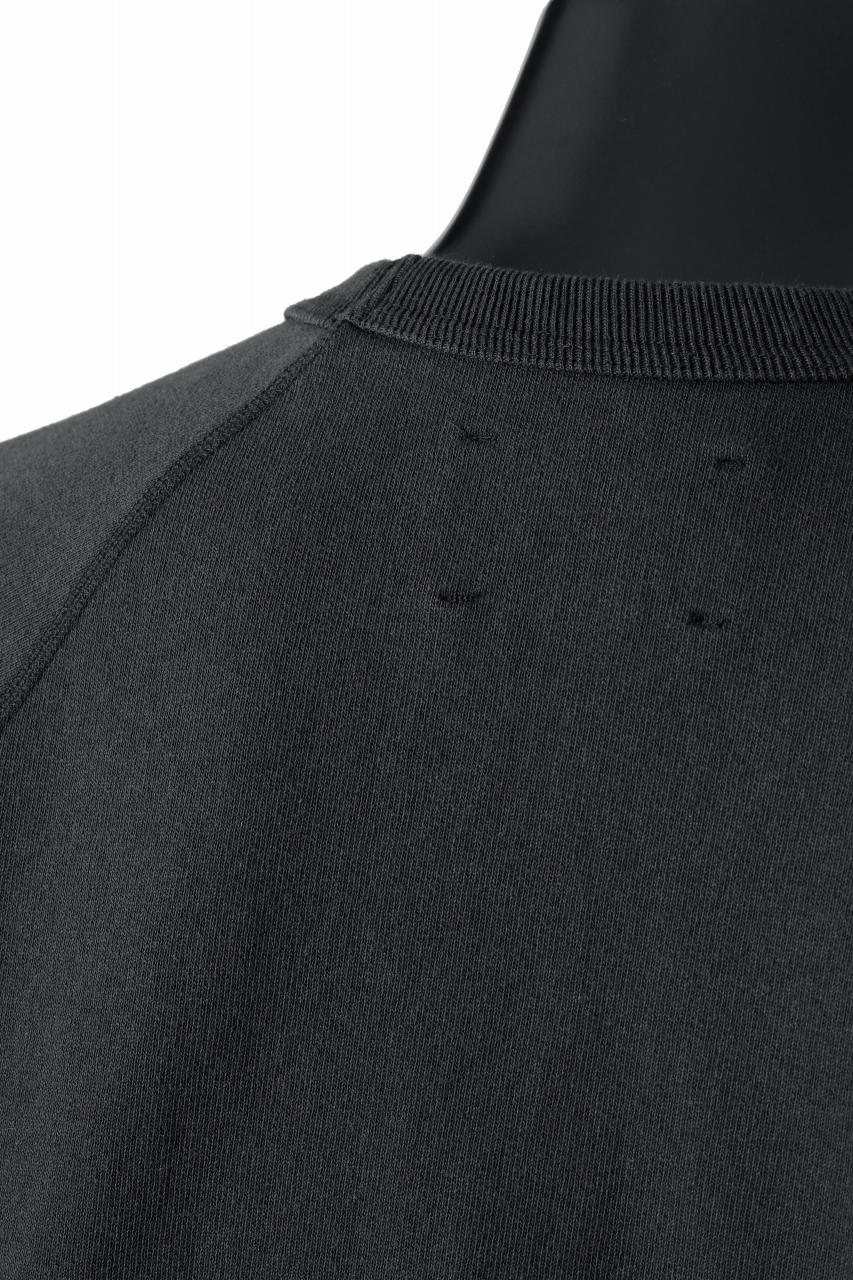 N/07 exclusive RAGLAN SHORT SLEEVE TOPS / US DRY TERRY (BLACK) - Image 18