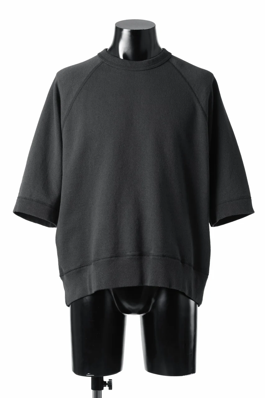 N/07 exclusive RAGLAN SHORT SLEEVE TOPS / US DRY TERRY (BLACK) - Image 3