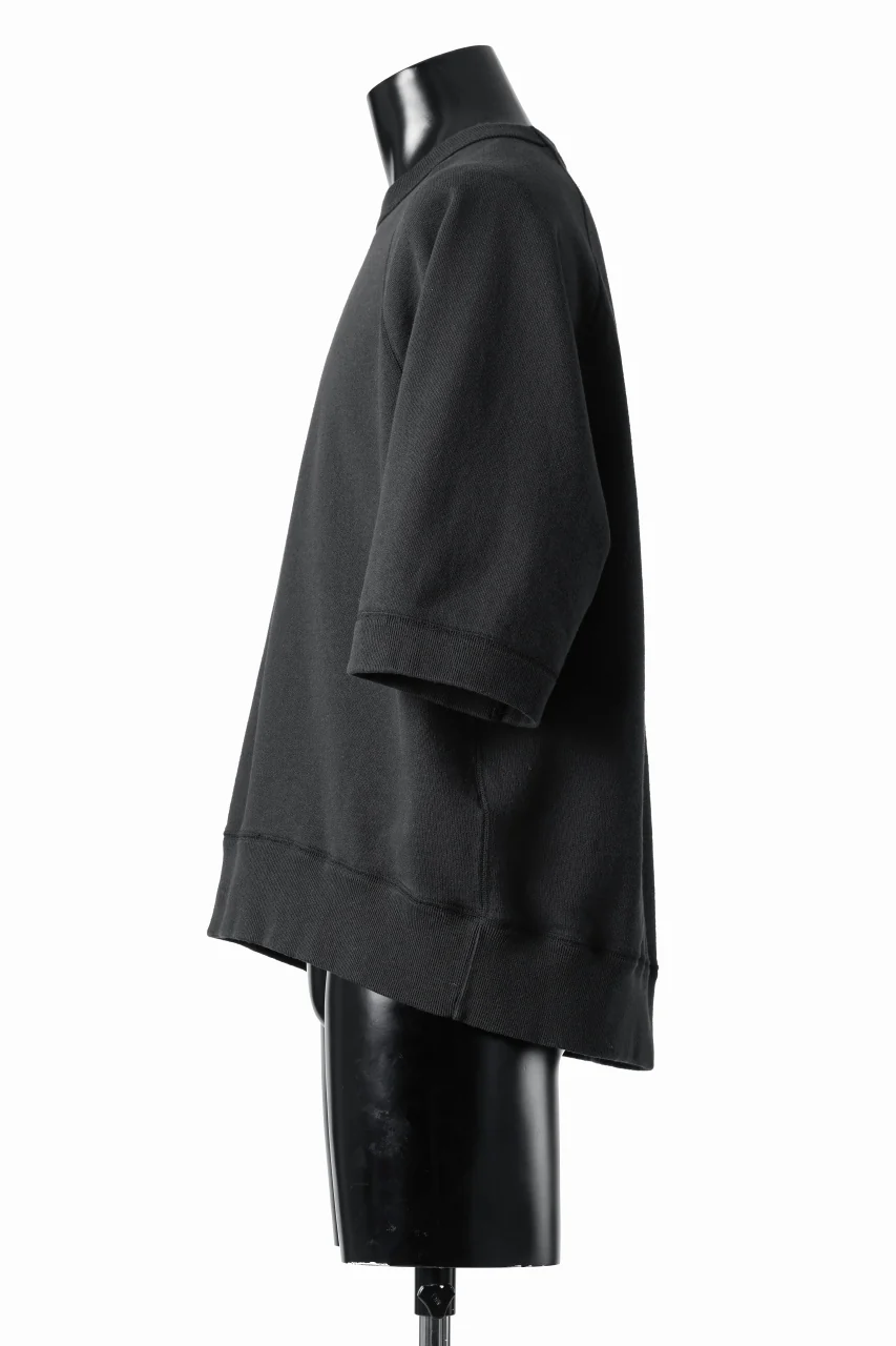 N/07 exclusive RAGLAN SHORT SLEEVE TOPS / US DRY TERRY (BLACK) - Image 5