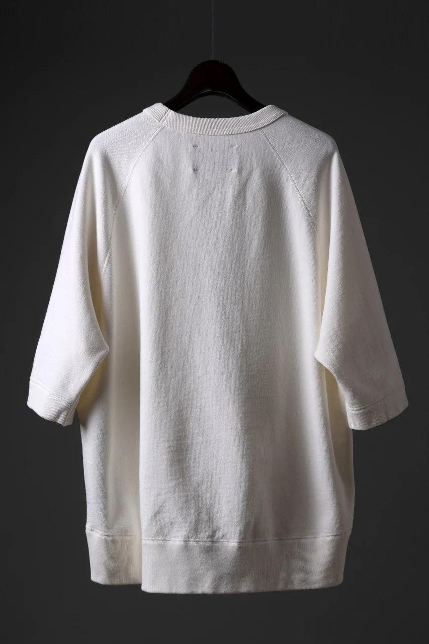 N/07 exclusive RAGLAN SHORT SLEEVE TOPS / US DRY TERRY (OFF WHITE) - Image 2