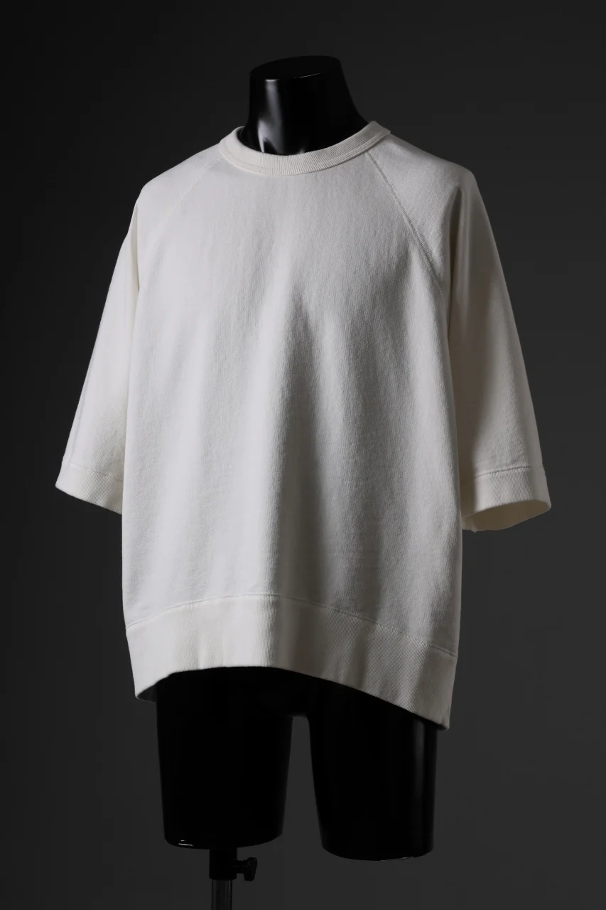 N/07 exclusive RAGLAN SHORT SLEEVE TOPS / US DRY TERRY (OFF WHITE) - Image 4