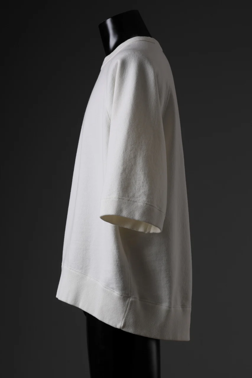 N/07 exclusive RAGLAN SHORT SLEEVE TOPS / US DRY TERRY (OFF WHITE) - Image 5