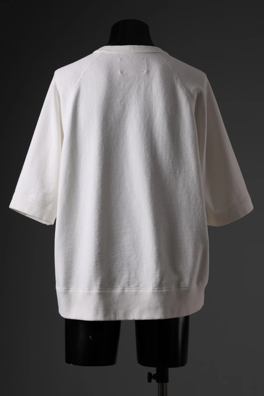 N/07 exclusive RAGLAN SHORT SLEEVE TOPS / US DRY TERRY (OFF WHITE) - Image 6