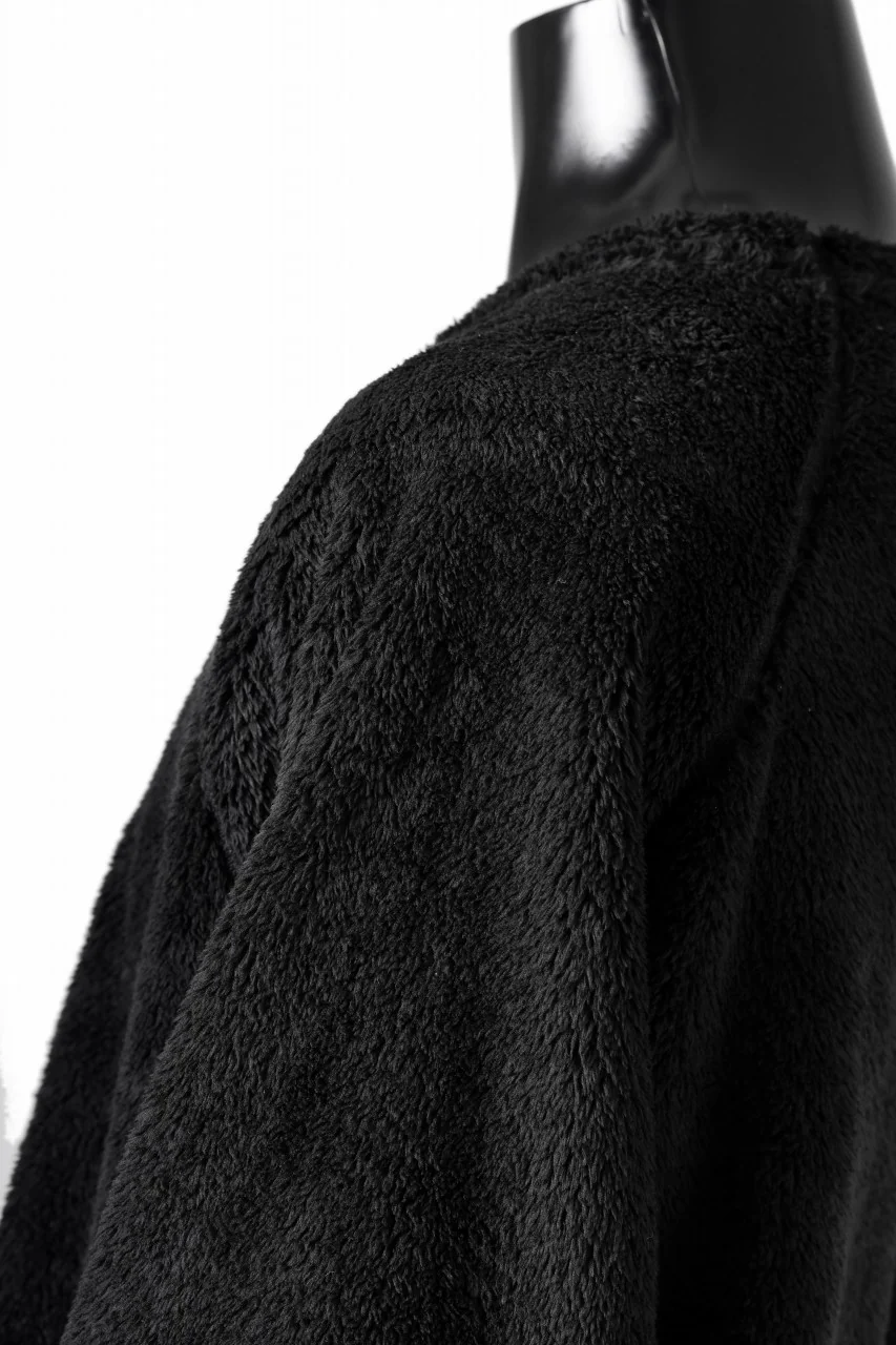 N/07 exclusive RAGLAN SLEEVE TOPS / SOFTY BOA FLEECE (BLACK) - Image 12