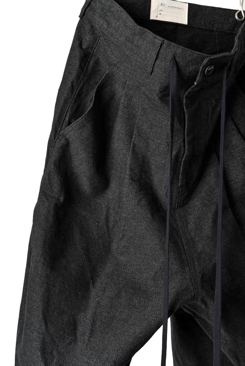 N/07 exclusive Three Dimensional Wide Pants Tuck/Dart Detail #2 (DOUBLE BLACK) - Image 11