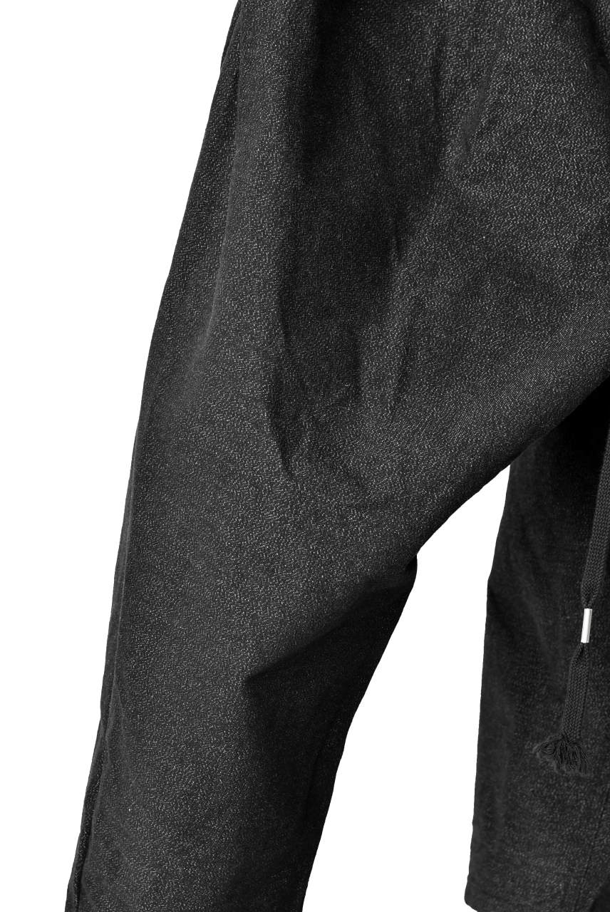 N/07 exclusive Three Dimensional Wide Pants Tuck/Dart Detail #2 (DOUBLE BLACK) - Image 12