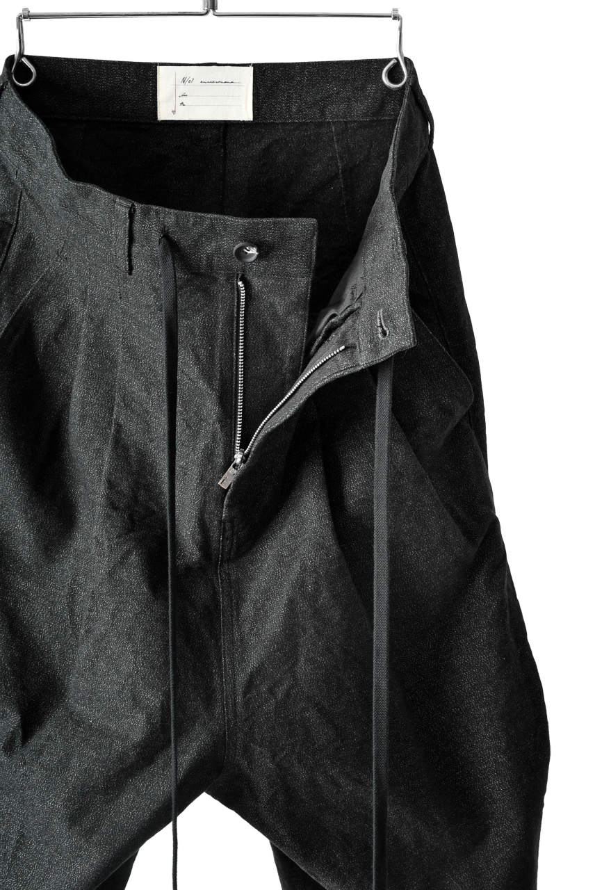 N/07 exclusive Three Dimensional Wide Pants Tuck/Dart Detail #2 (DOUBLE BLACK) - Image 22
