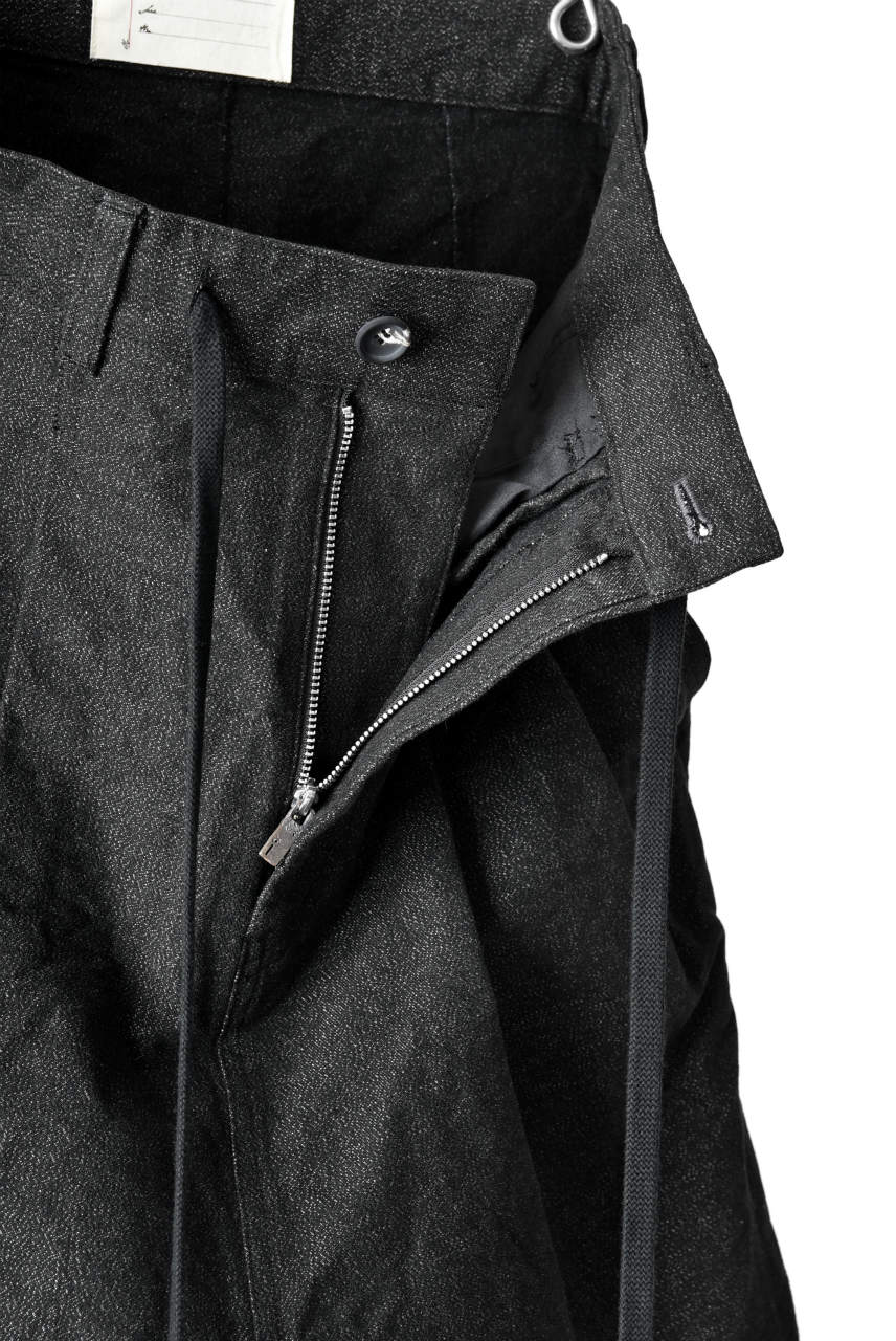 N/07 exclusive Three Dimensional Wide Pants Tuck/Dart Detail #2 (DOUBLE BLACK) - Image 23