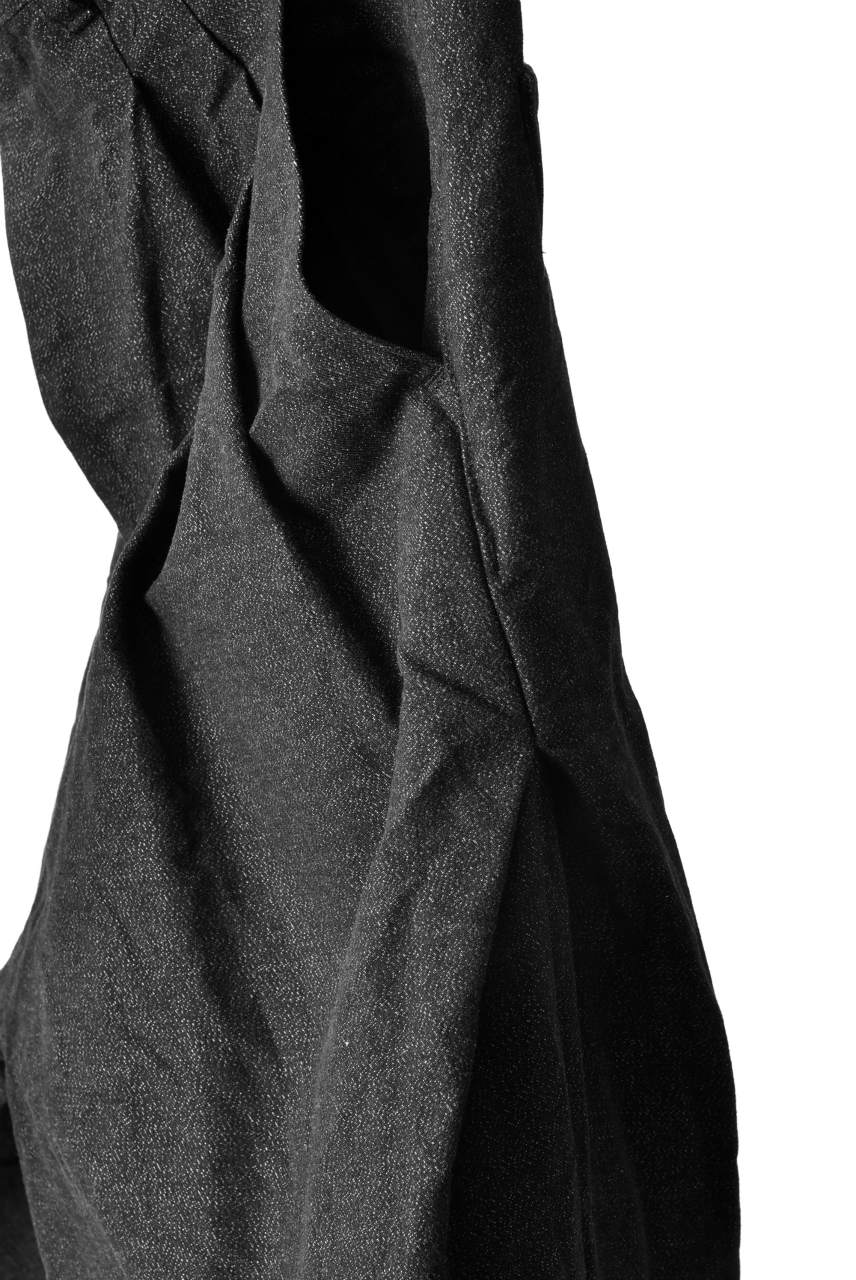 N/07 exclusive Three Dimensional Wide Pants Tuck/Dart Detail #2 (DOUBLE BLACK) - Image 25