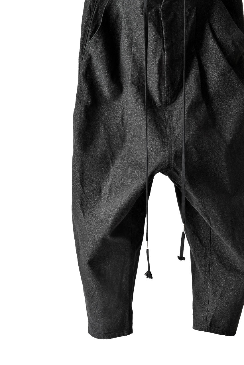 N/07 exclusive Three Dimensional Wide Pants Tuck/Dart Detail #2 (DOUBLE BLACK) - Image 9