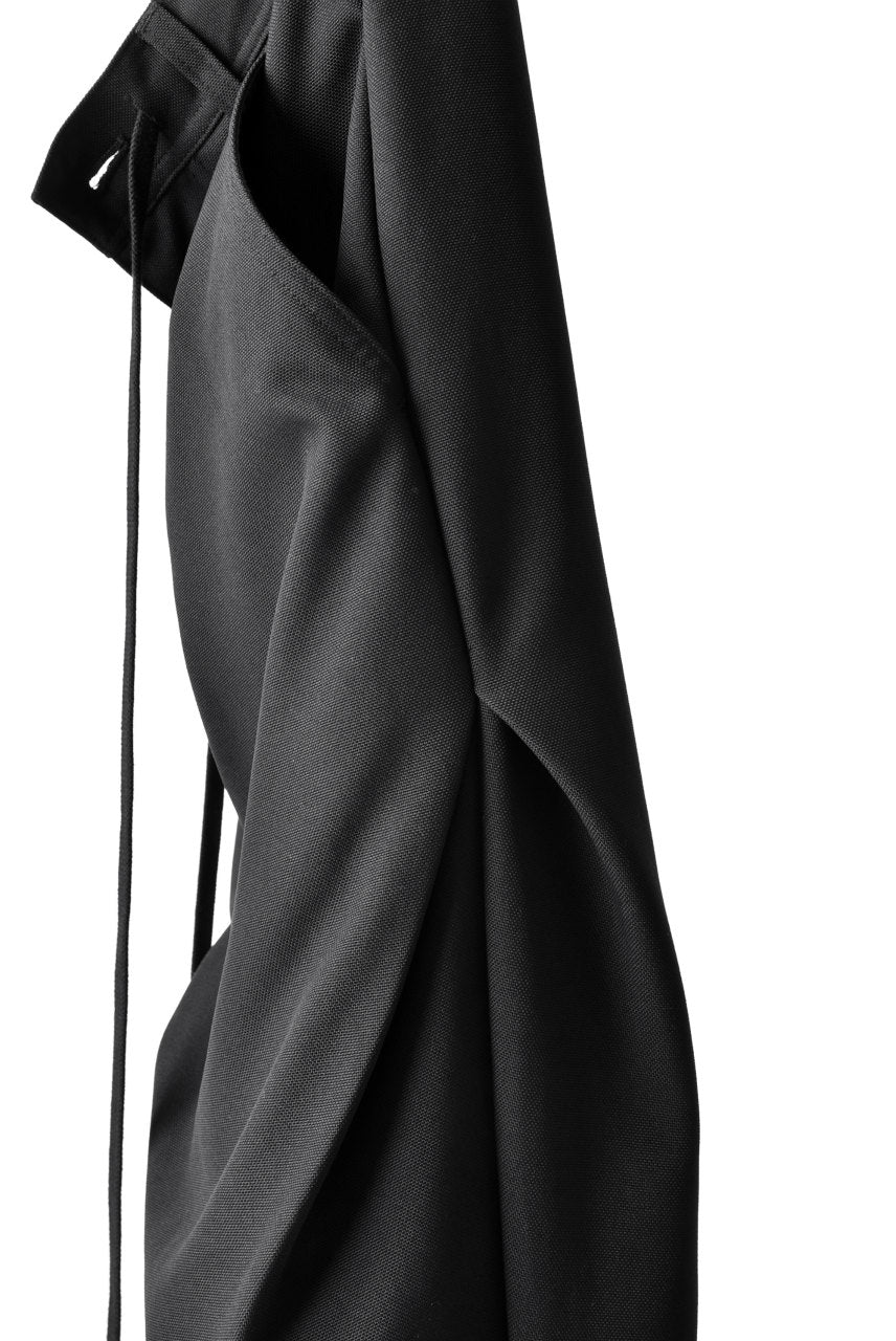 N/07 exclusive Three Dimensional Wide Pants Tuck/Dart Detail (BLACK) - Image 13