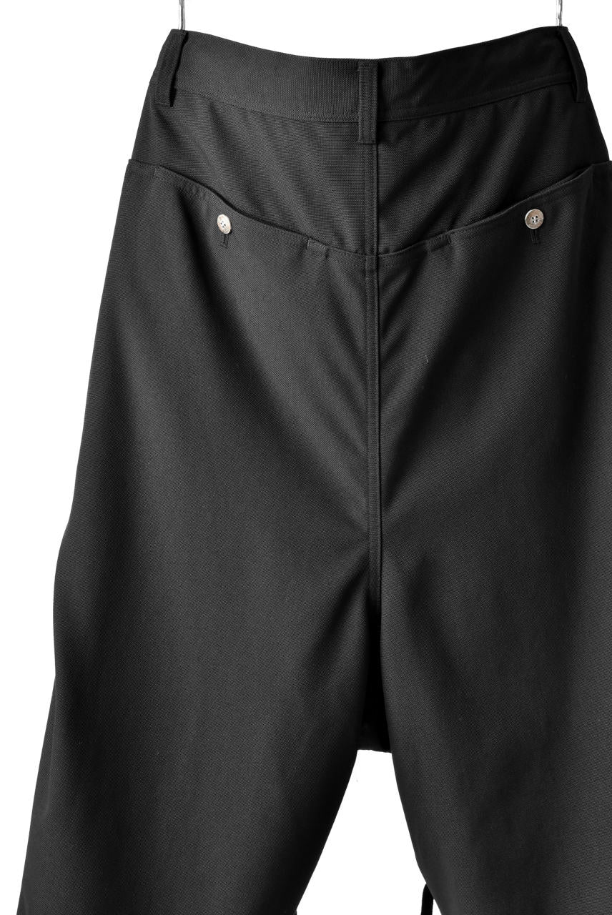 N/07 exclusive Three Dimensional Wide Pants Tuck/Dart Detail (BLACK) - Image 14