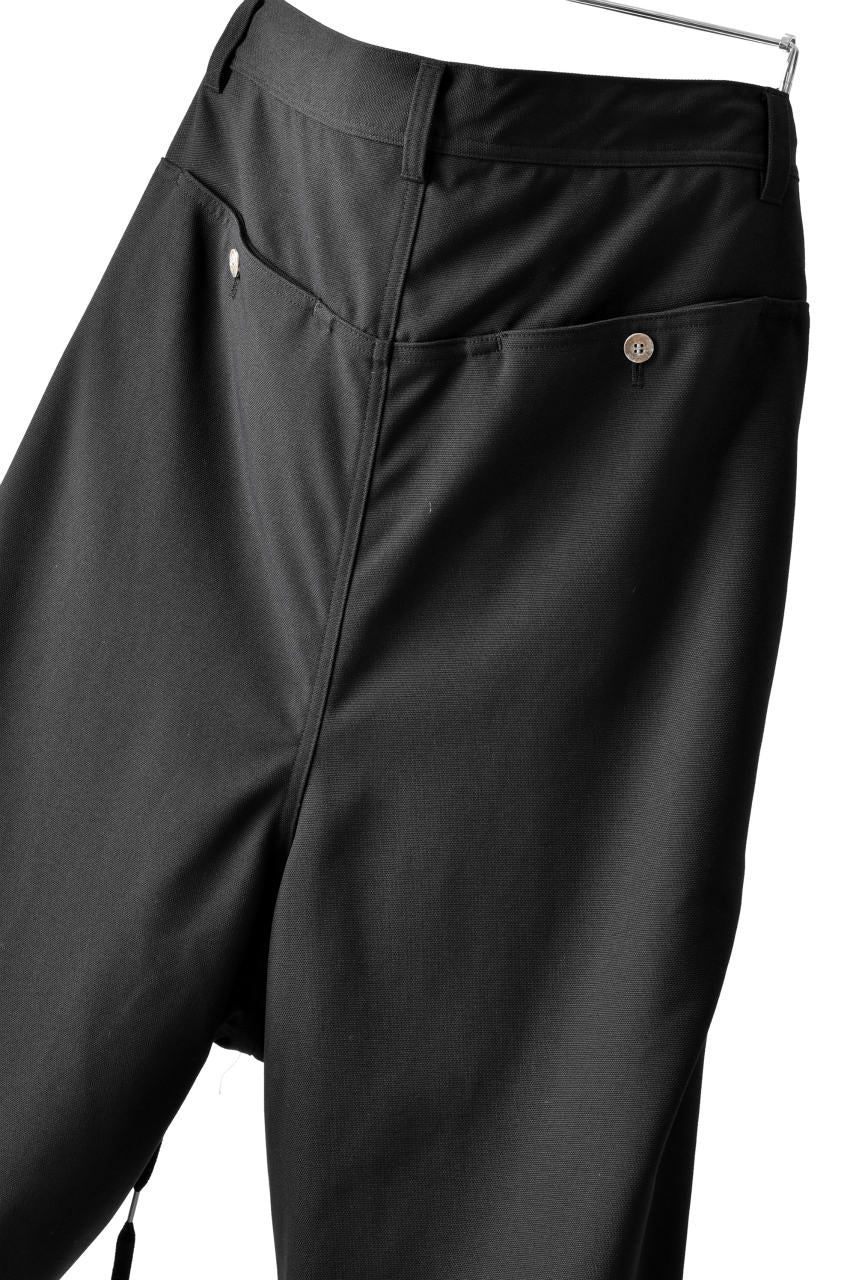 N/07 exclusive Three Dimensional Wide Pants Tuck/Dart Detail (BLACK) - Image 15