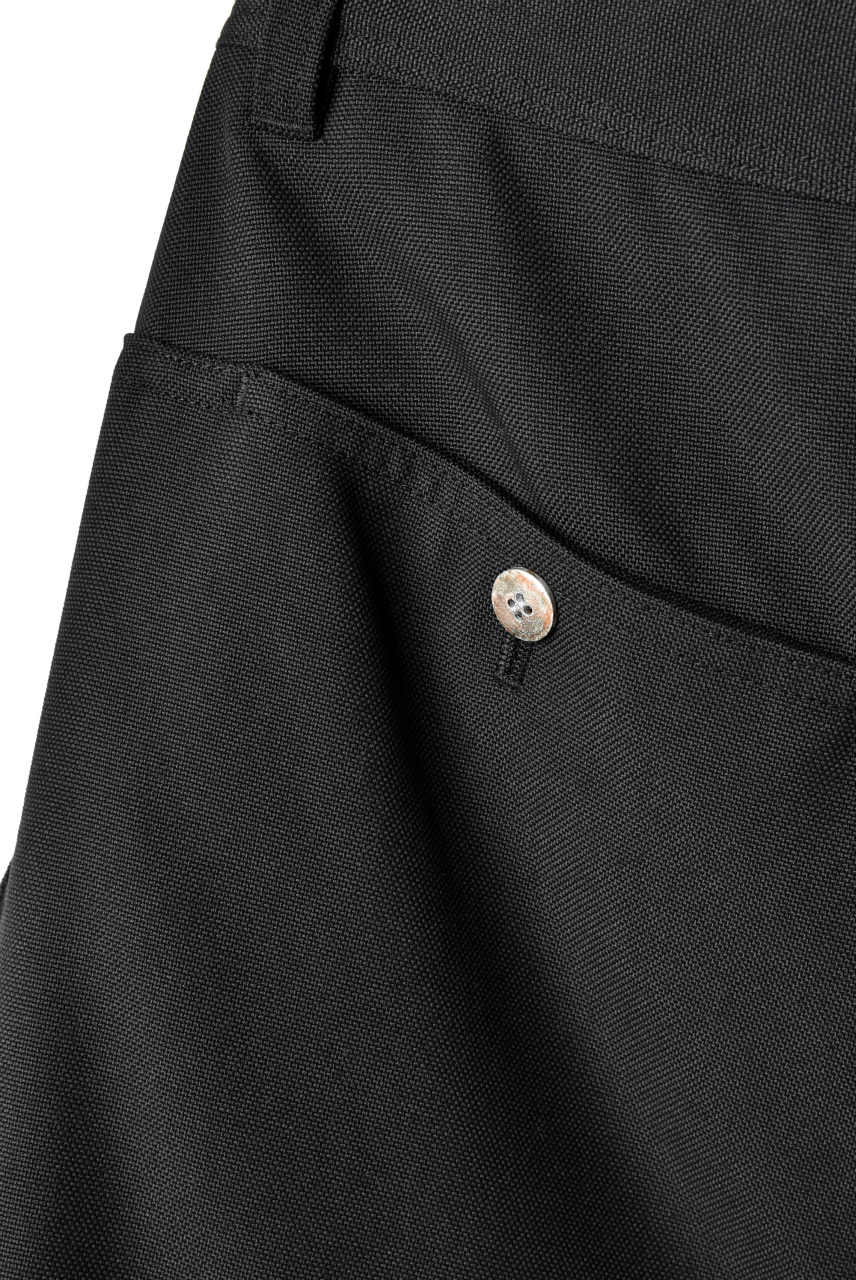 N/07 exclusive Three Dimensional Wide Pants Tuck/Dart Detail (BLACK) - Image 16