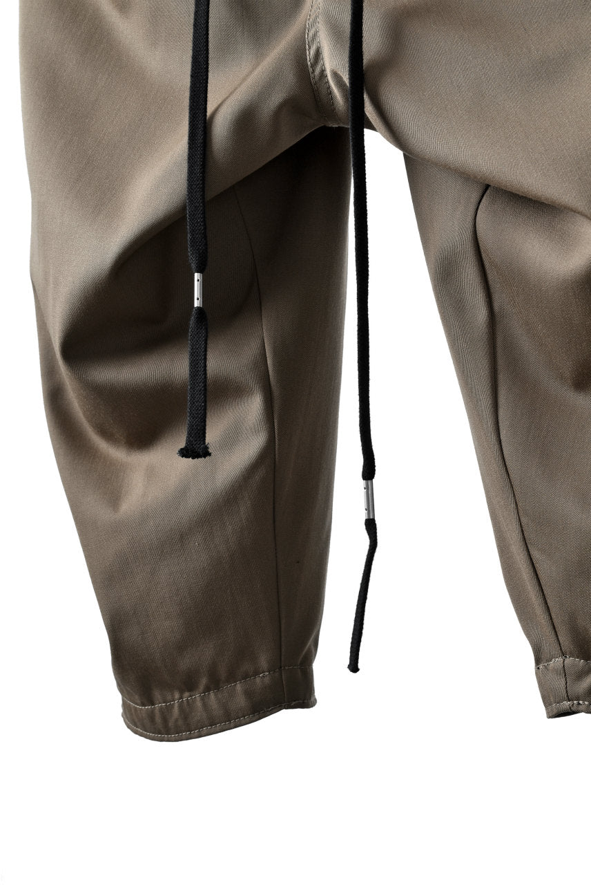 N/07 exclusive Three Dimensional Wide Pants Tuck/Dart Detail (DARK BEIGE) - Image 16
