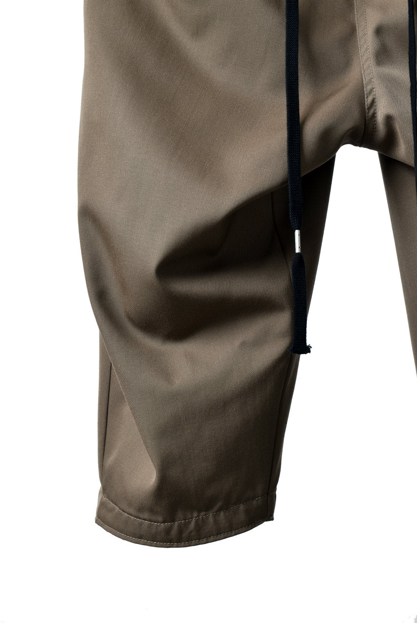 N/07 exclusive Three Dimensional Wide Pants Tuck/Dart Detail (DARK BEIGE) - Image 17