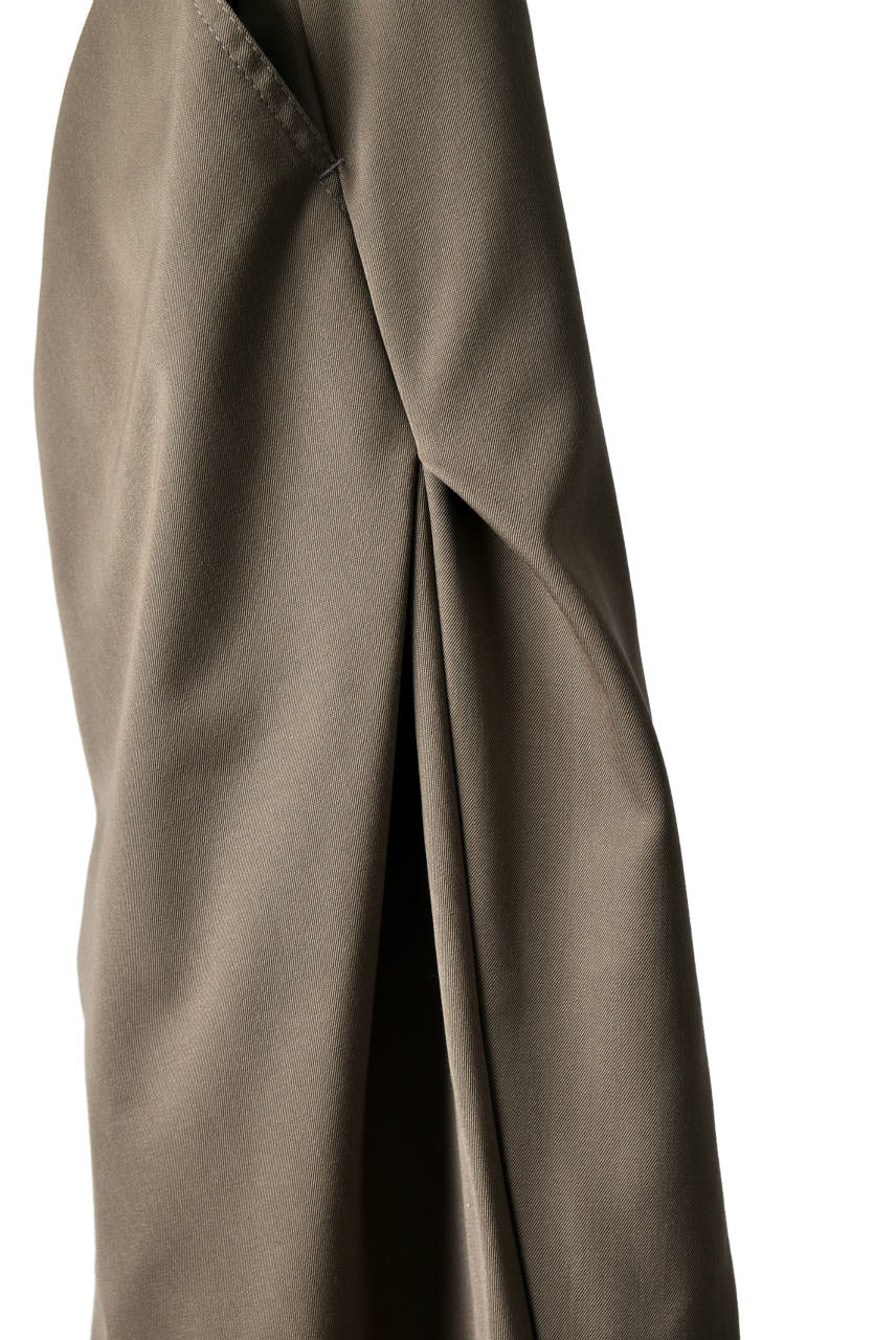 N/07 exclusive Three Dimensional Wide Pants Tuck/Dart Detail (DARK BEIGE) - Image 18