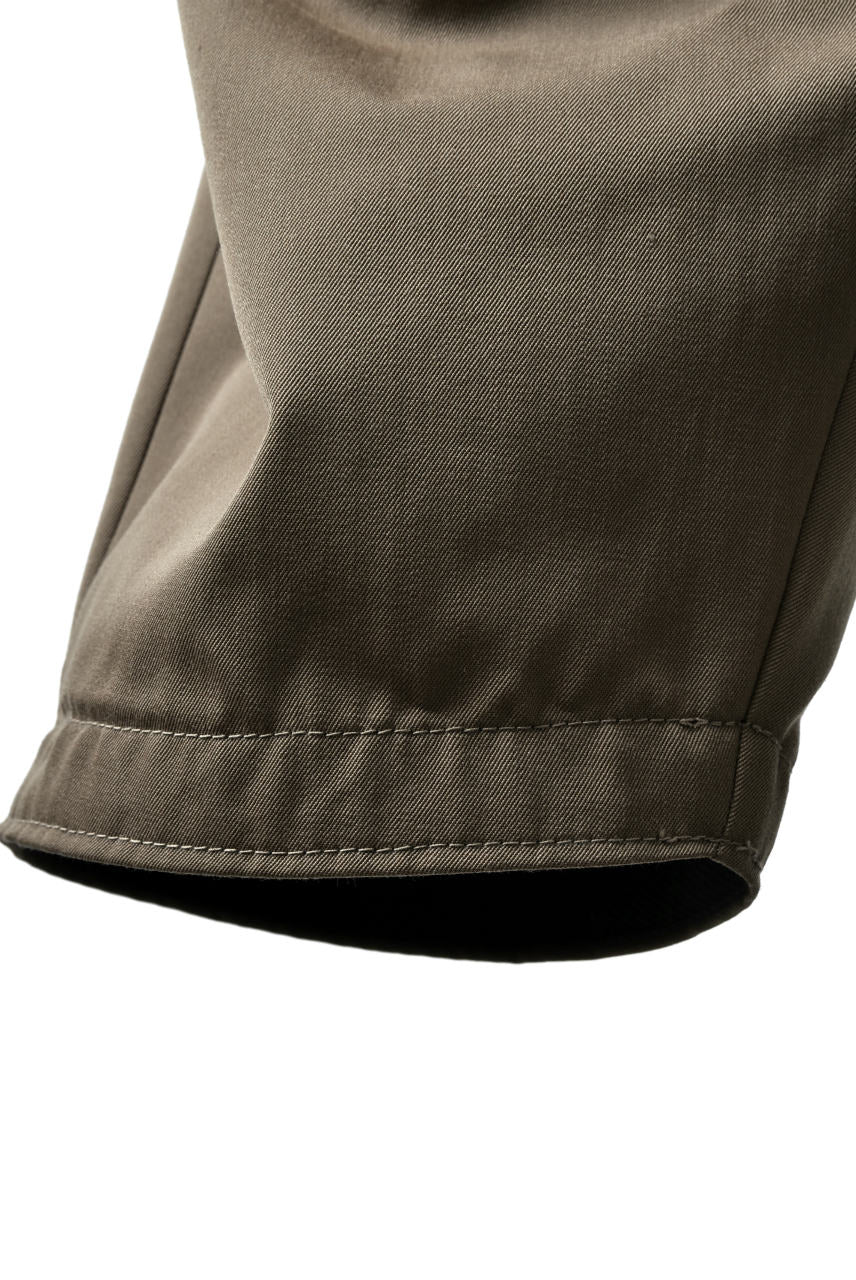 N/07 exclusive Three Dimensional Wide Pants Tuck/Dart Detail (DARK BEIGE) - Image 19