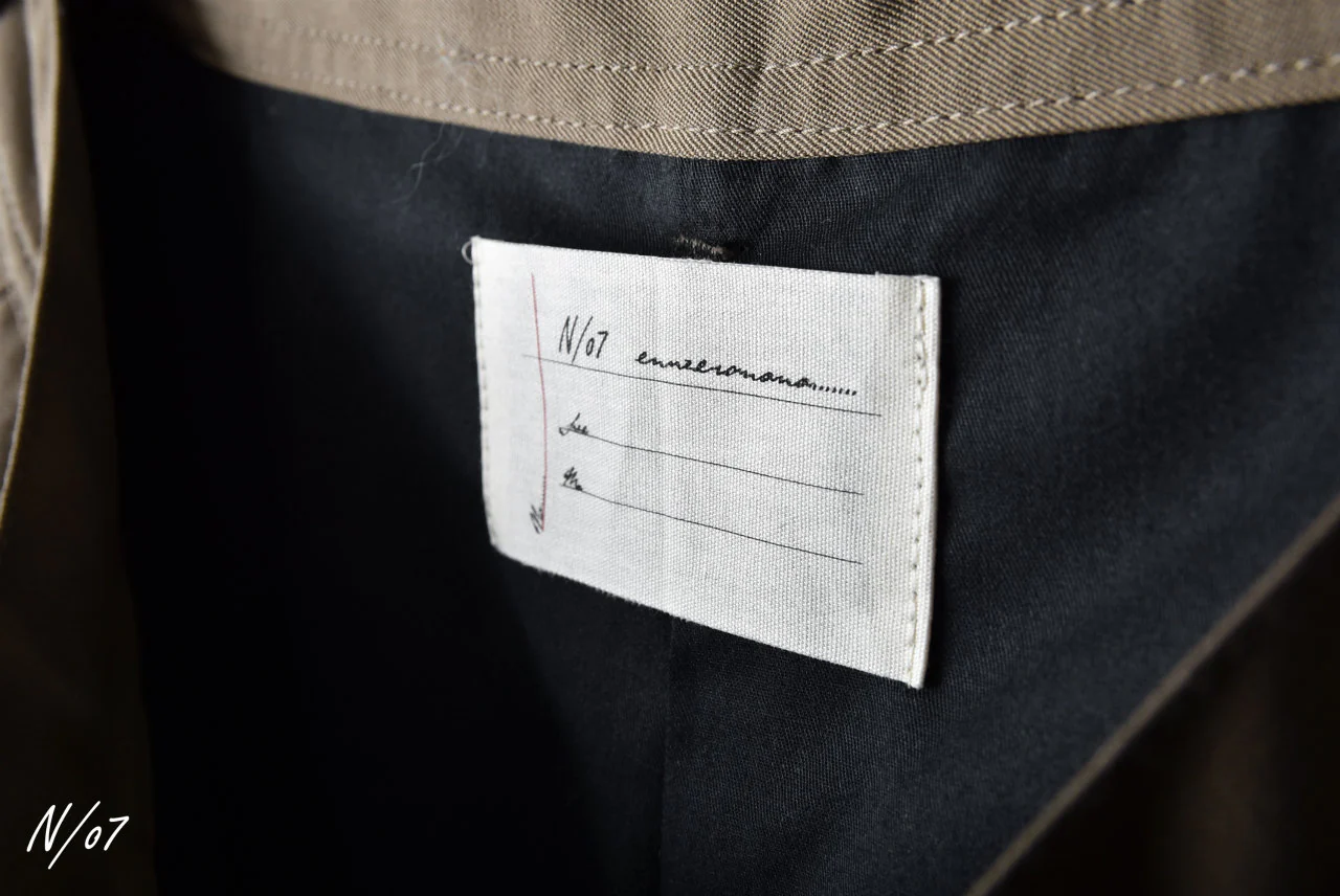 N/07 exclusive Three Dimensional Wide Pants Tuck/Dart Detail (DARK BEIGE) - Image 27
