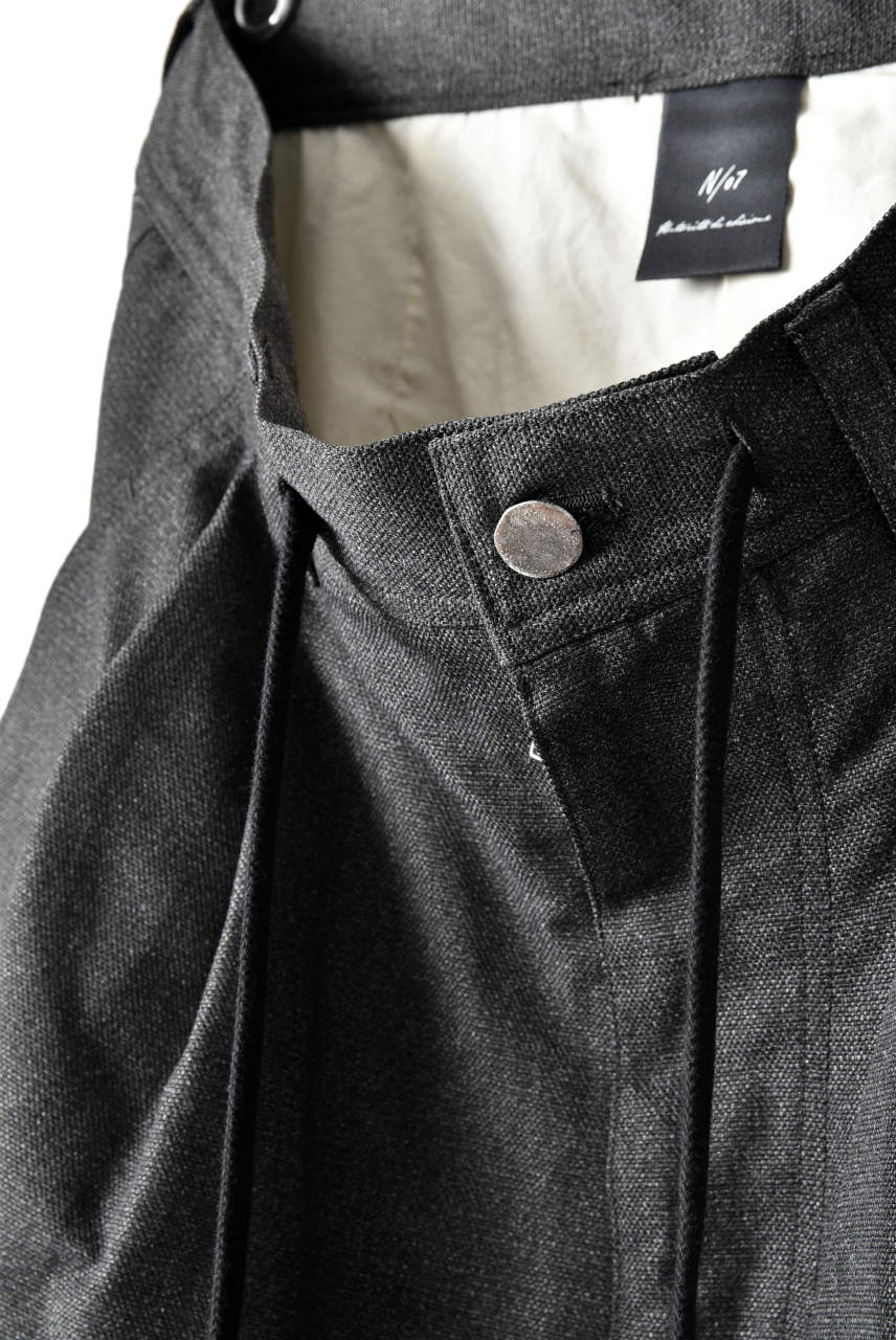 N/07 exclusive Three Dimensional Wide Pants Tuck/Dart Detail (GREY) - Image 10