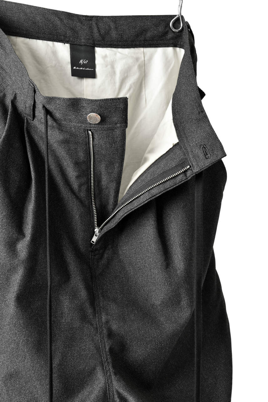 N/07 exclusive Three Dimensional Wide Pants Tuck/Dart Detail (GREY) - Image 11