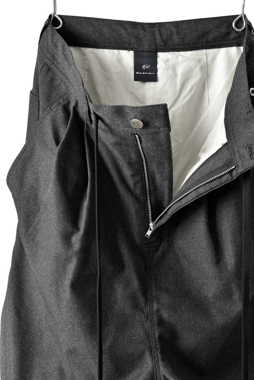 N/07 exclusive Three Dimensional Wide Pants Tuck/Dart Detail (GREY) - Image 12