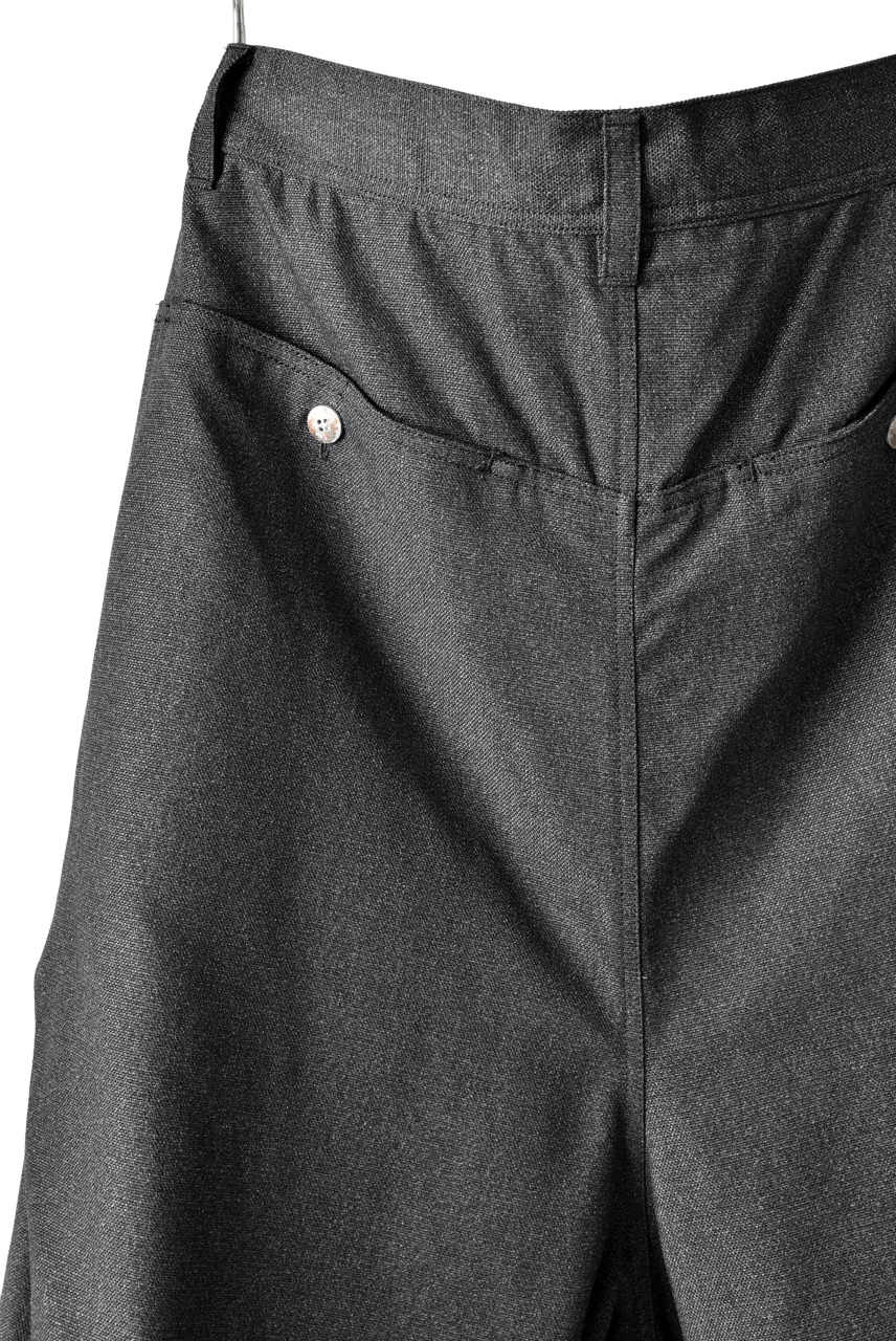 N/07 exclusive Three Dimensional Wide Pants Tuck/Dart Detail (GREY) - Image 16