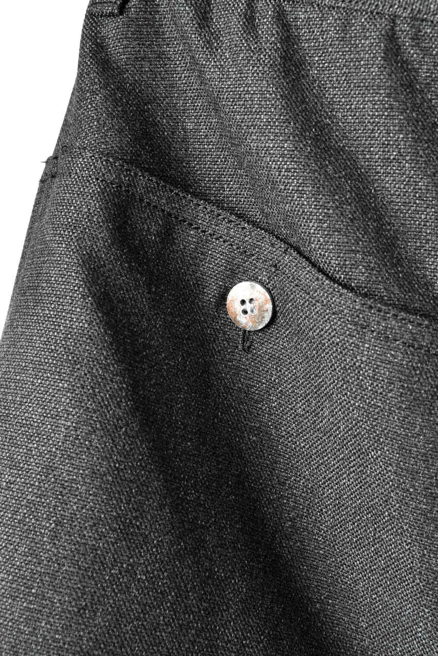 N/07 exclusive Three Dimensional Wide Pants Tuck/Dart Detail (GREY) - Image 17