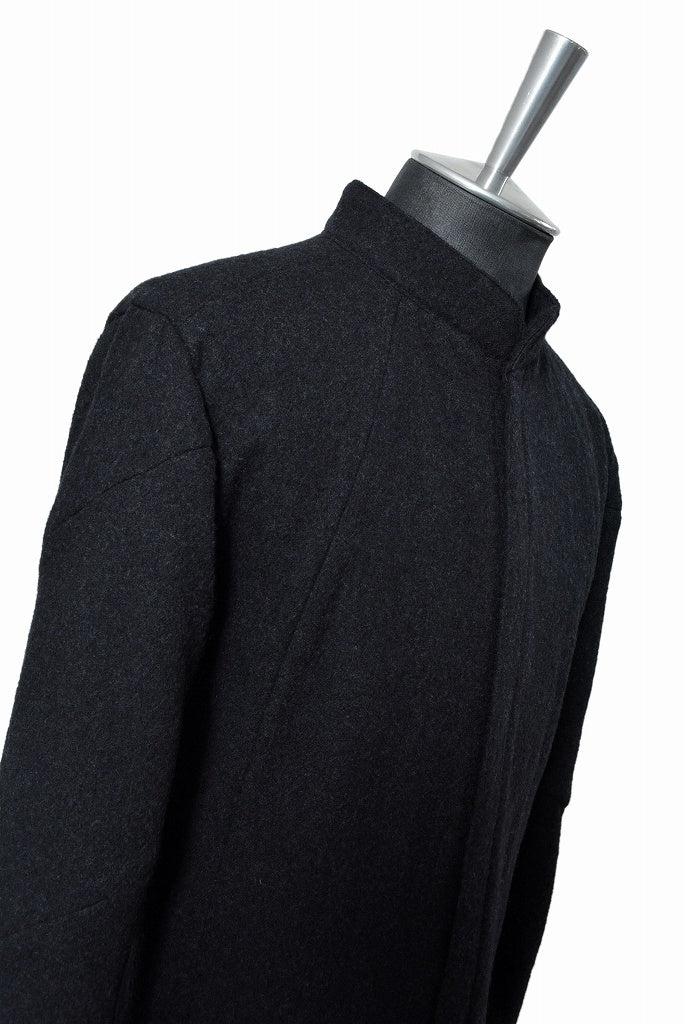 N/07 full　the wool middle shirt "munditiei" (BLACK) - Image 6
