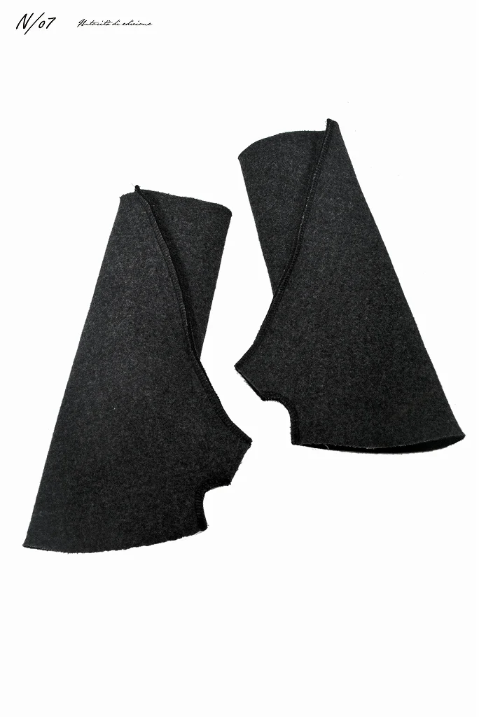 N/07 glove [three layer structure needlepunch | curved seam 3d ] (BLACK)