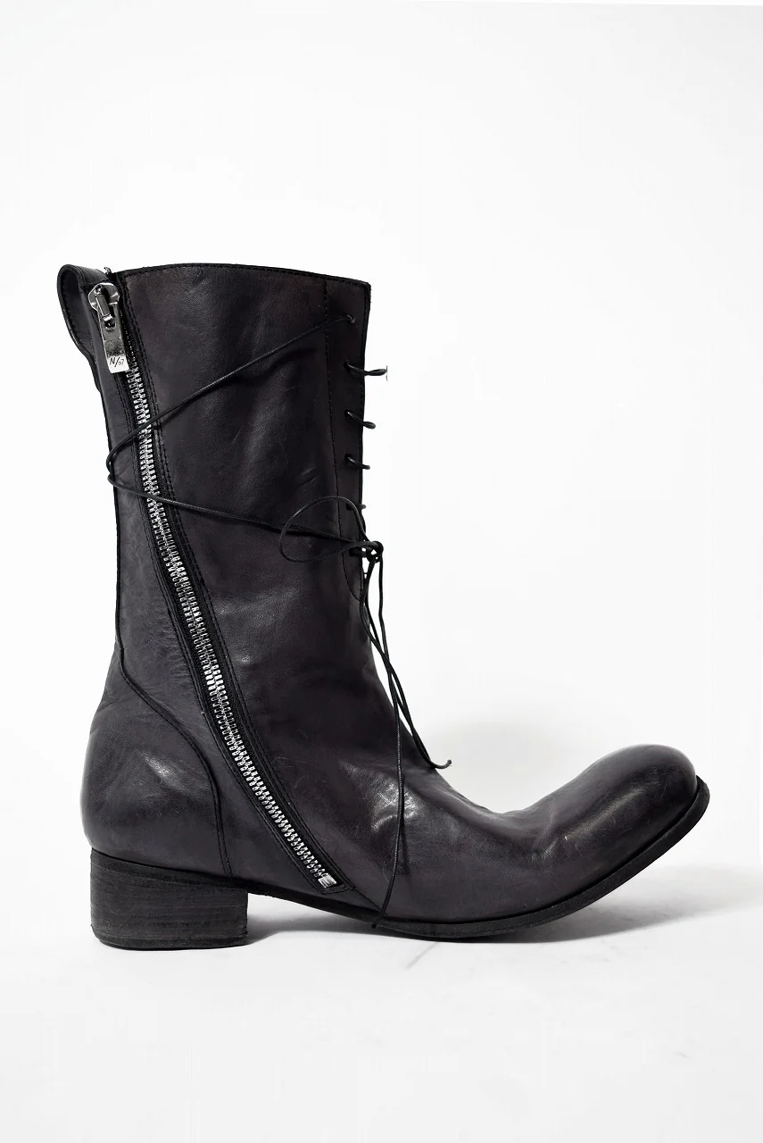 N/07 HORSESKIN HAND DYE BOOTS (BLACK) - Image 7