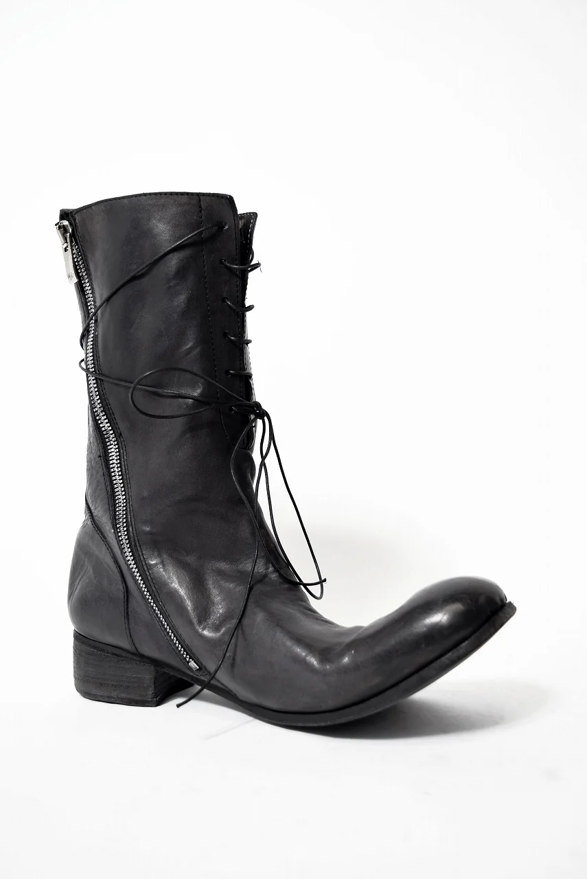 N/07 HORSESKIN HAND DYE BOOTS (BLACK) - Image 8