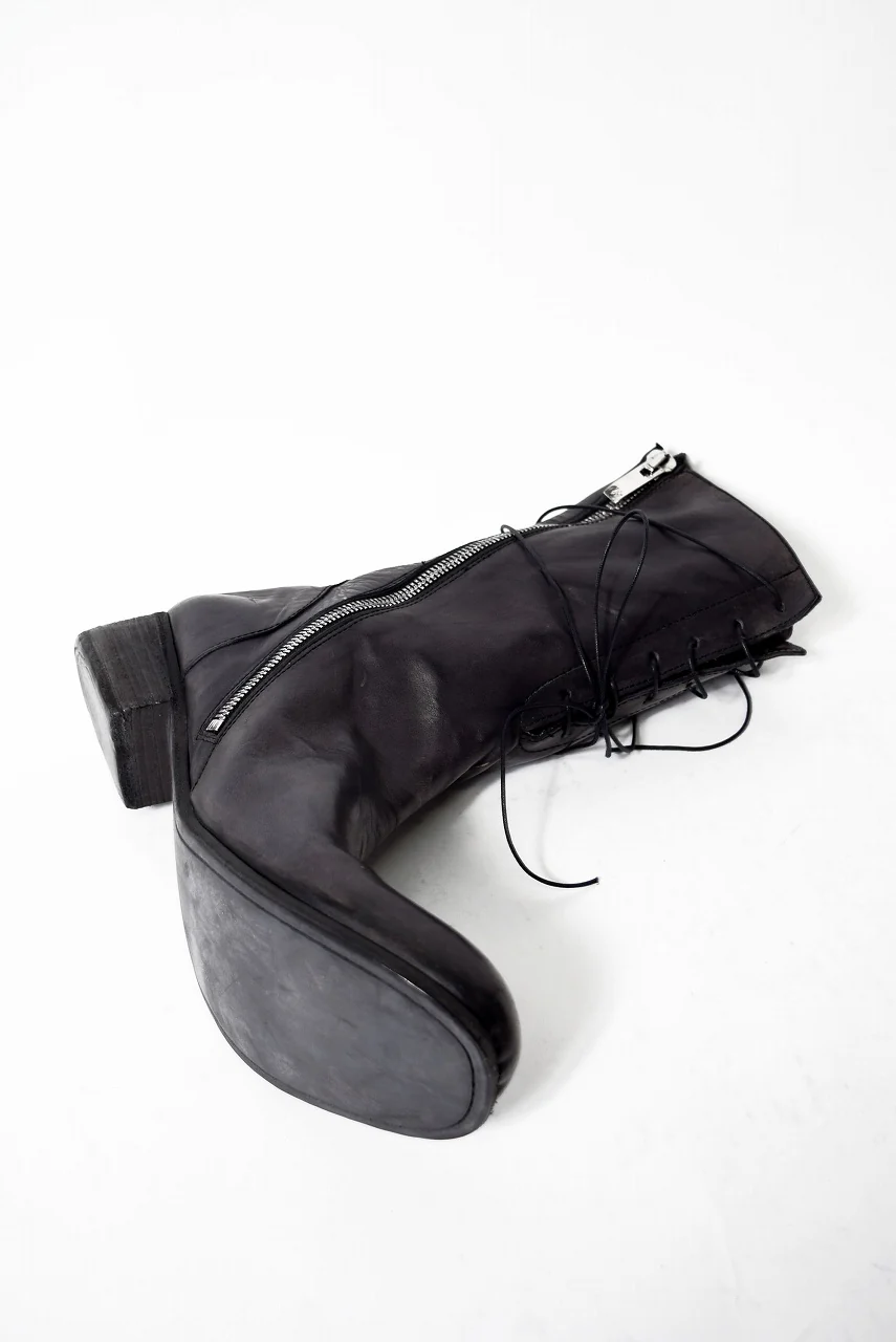 N/07 HORSESKIN HAND DYE BOOTS (BLACK) - Image 9