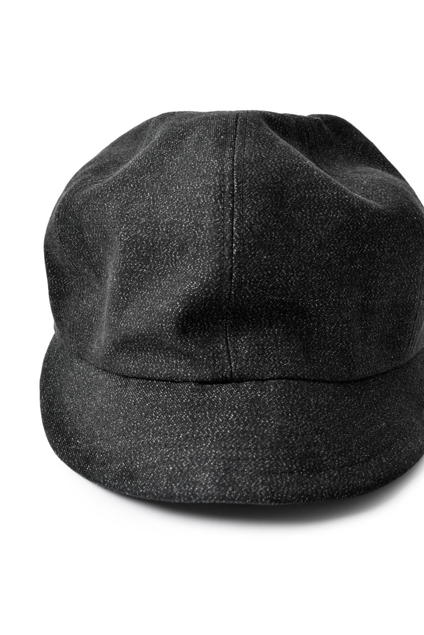 N/07 Jockey Cap / Double Black Denim Wovens (BLACK) - Image 11