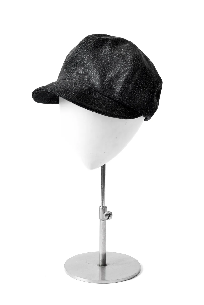 N/07 Jockey Cap / Double Black Denim Wovens (BLACK) - Image 13