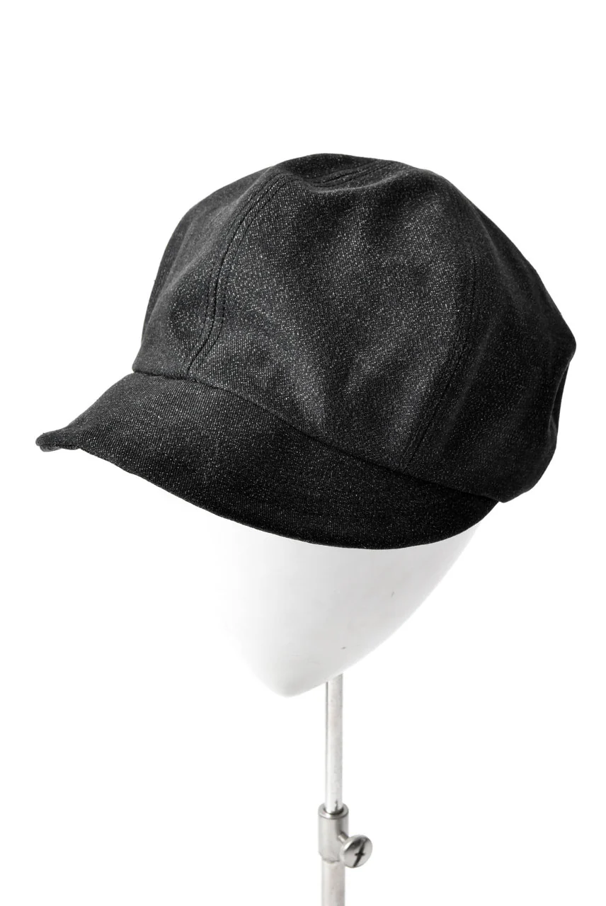 N/07 Jockey Cap / Double Black Denim Wovens (BLACK) - Image 15