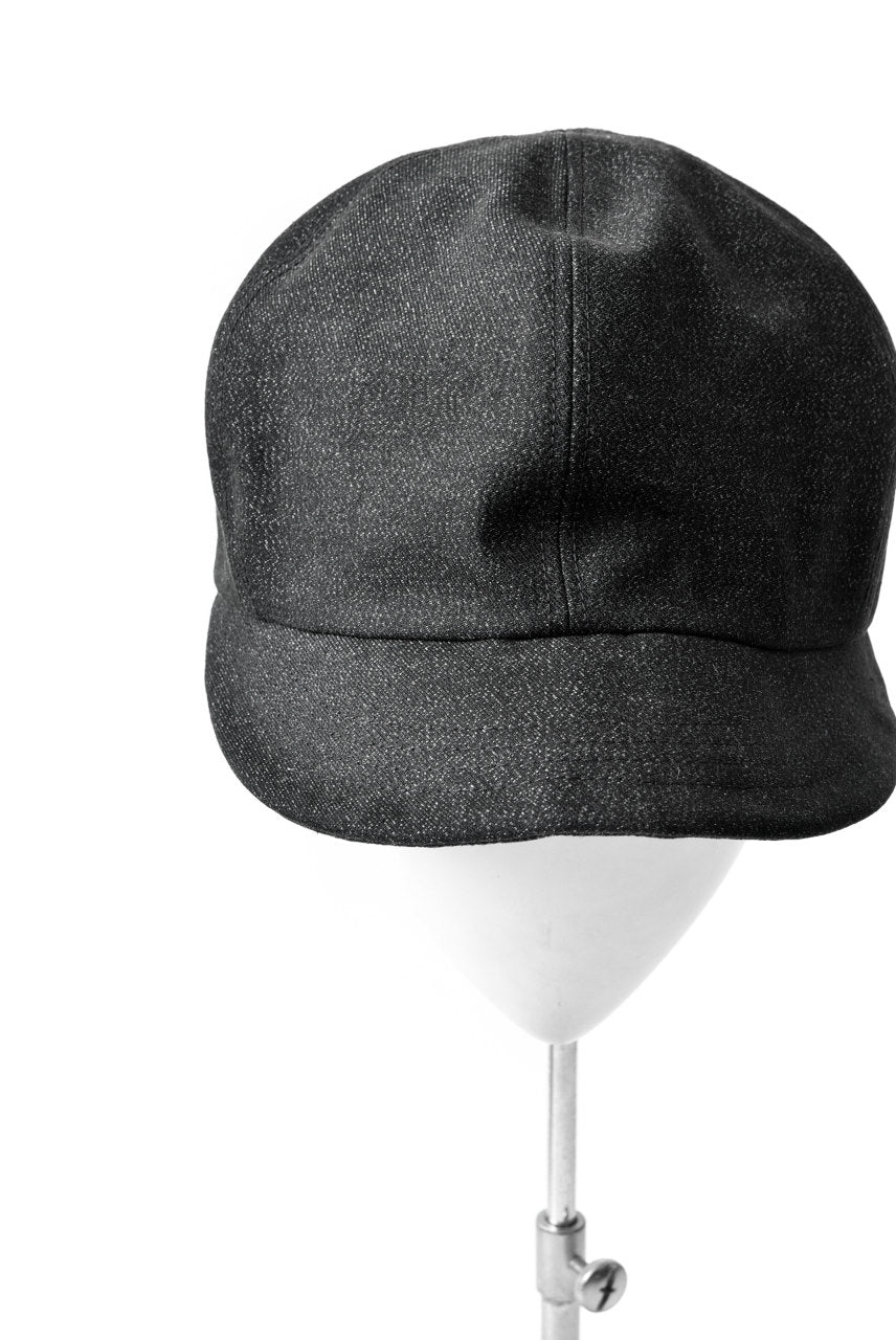 N/07 Jockey Cap / Double Black Denim Wovens (BLACK) - Image 17