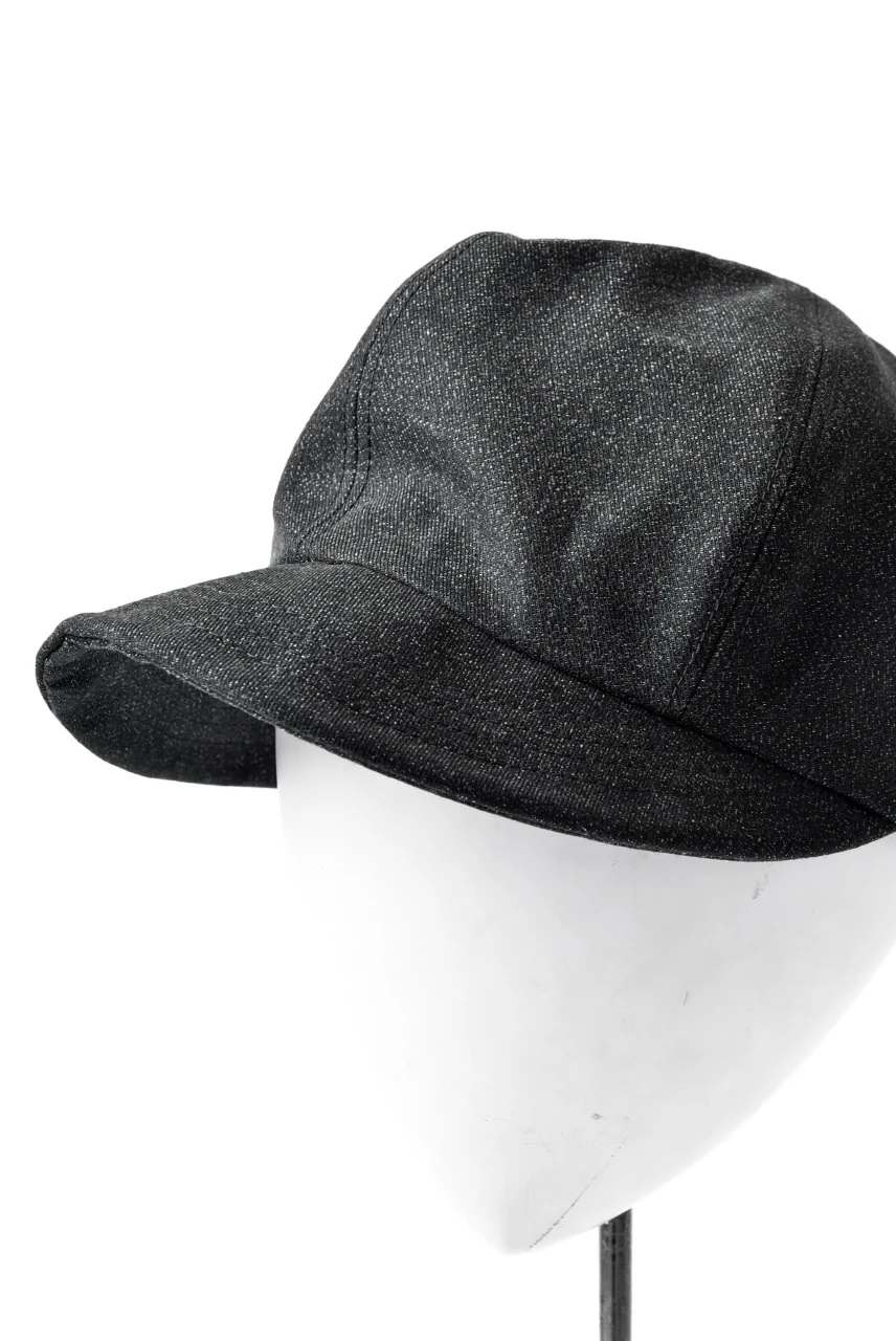 N/07 Jockey Cap / Double Black Denim Wovens (BLACK) - Image 18