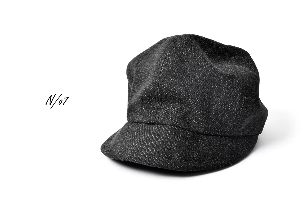 N/07 Jockey Cap / Double Black Denim Wovens (BLACK) - Image 19