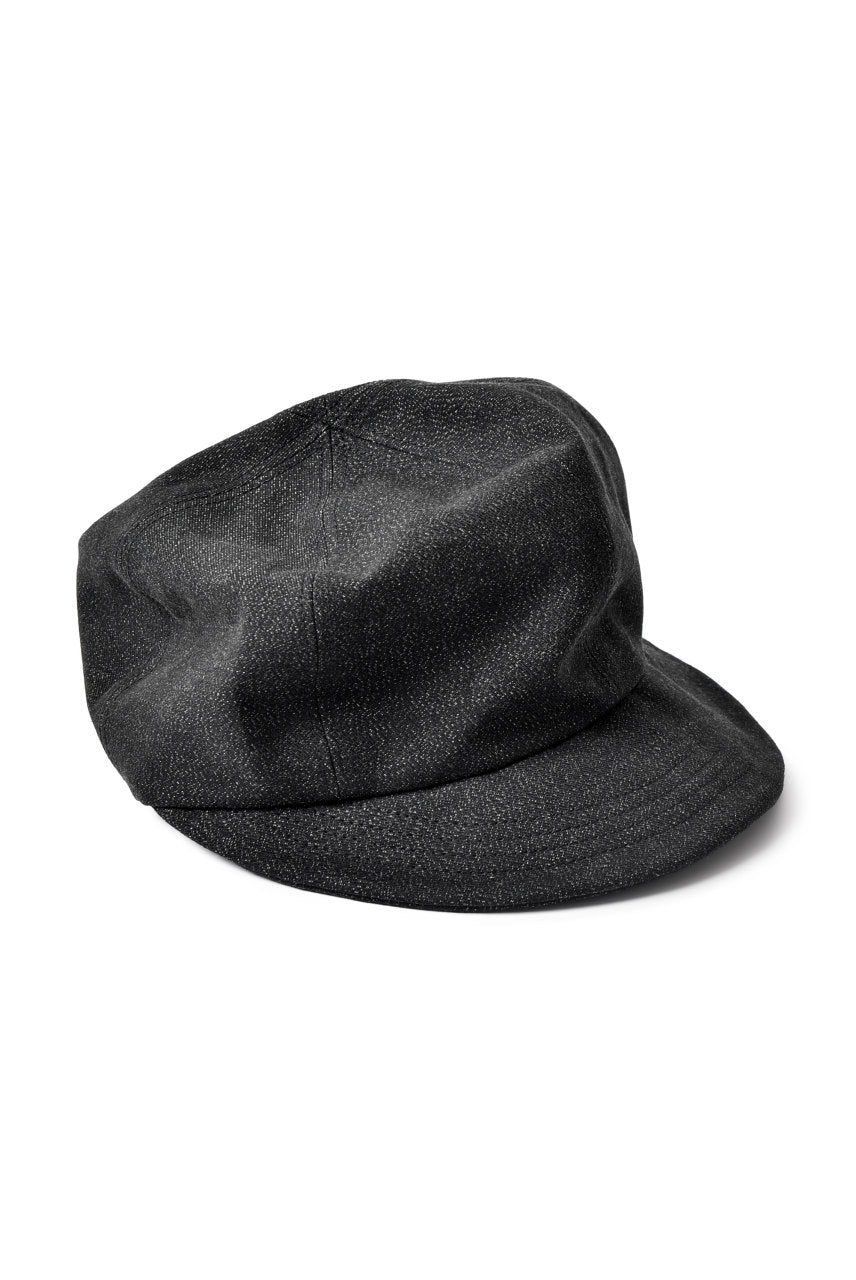 N/07 Jockey Cap / Double Black Denim Wovens (BLACK) - Image 4