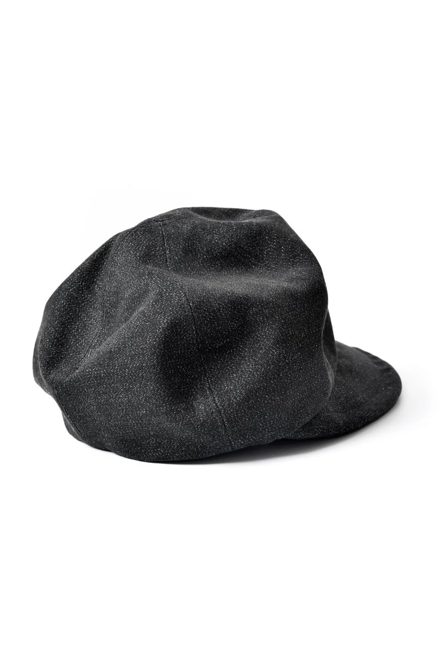 N/07 Jockey Cap / Double Black Denim Wovens (BLACK) - Image 5