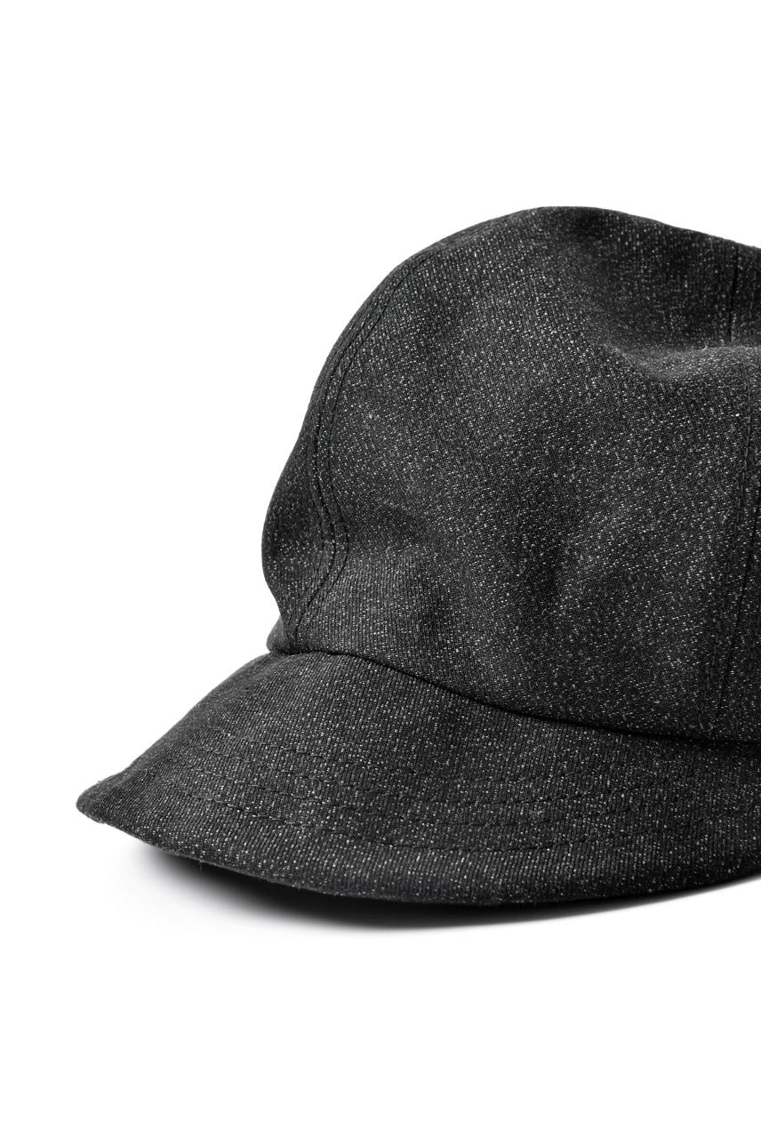 N/07 Jockey Cap / Double Black Denim Wovens (BLACK) - Image 7