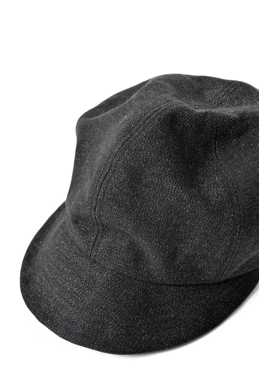 N/07 Jockey Cap / Double Black Denim Wovens (BLACK) - Image 9