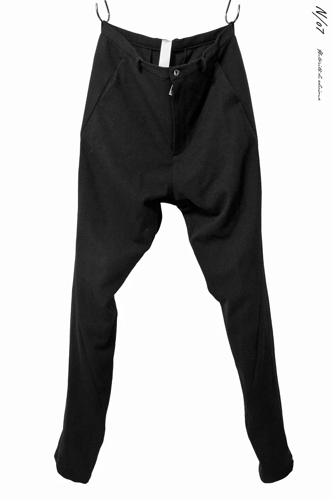 N/07 jodhpur "intellectualia" [amundsen wool | curve length pant] (BLACK)