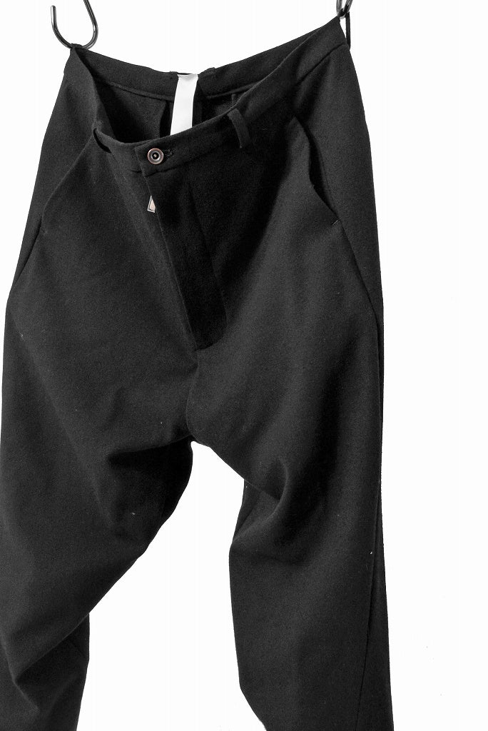 N/07 jodhpur "intellectualia" [amundsen wool | curve length pant] (BLACK) - Image 7