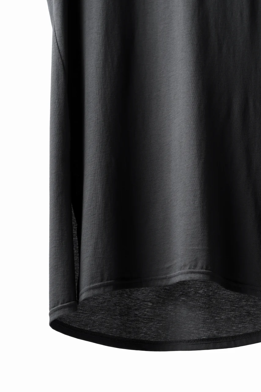 N/07 KIMONO-SLEEVE T-SHIRT / DERABE CLAIR FINE (DARK GREY) - Image 17