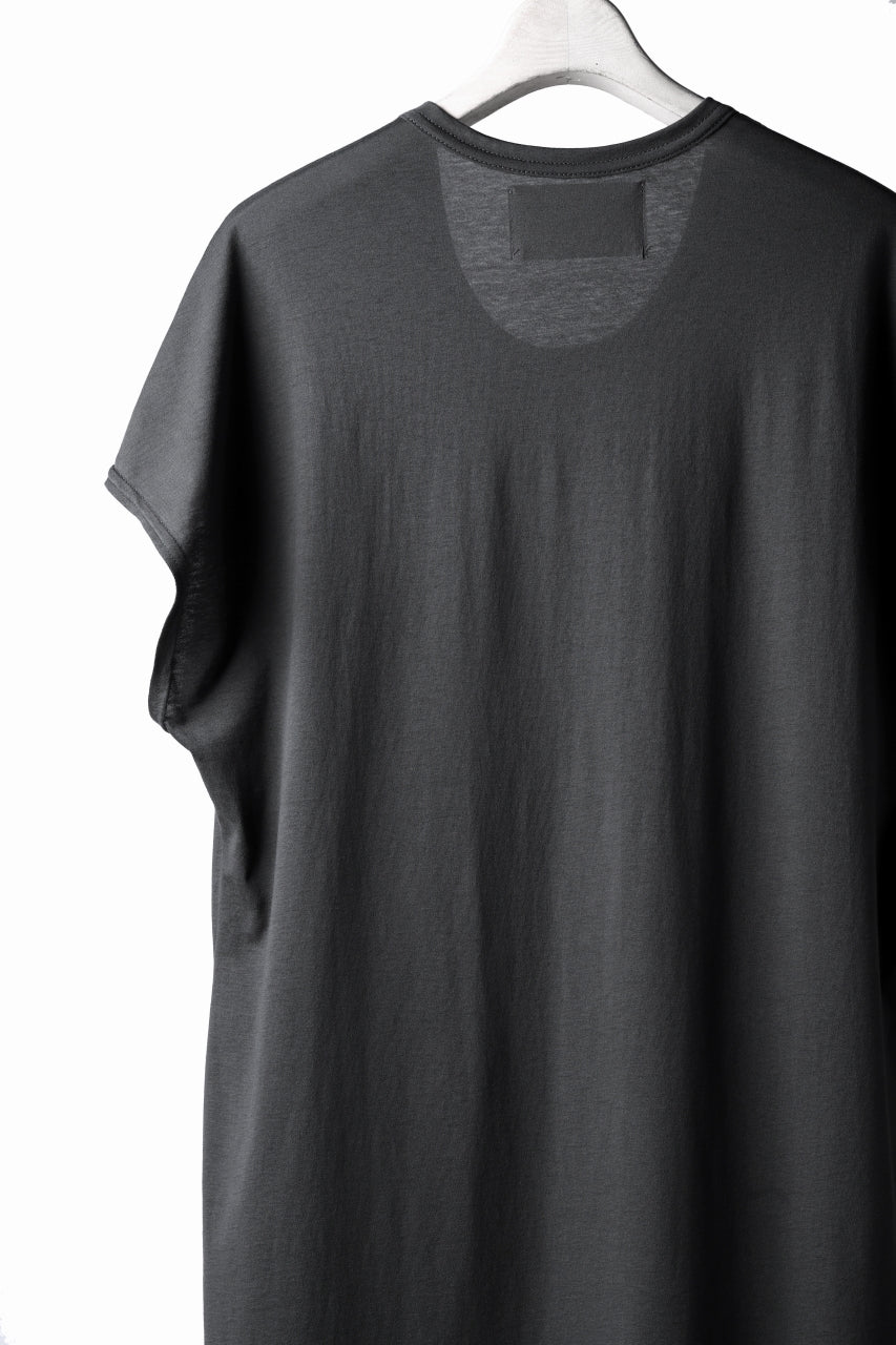 N/07 KIMONO-SLEEVE T-SHIRT / DERABE CLAIR FINE (DARK GREY) - Image 18
