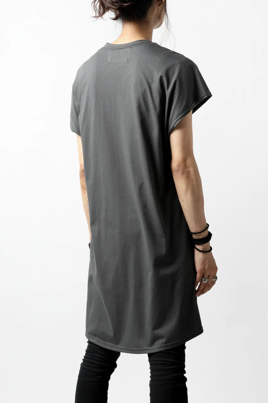 N/07 KIMONO-SLEEVE T-SHIRT / DERABE CLAIR FINE (DARK GREY) - Image 6